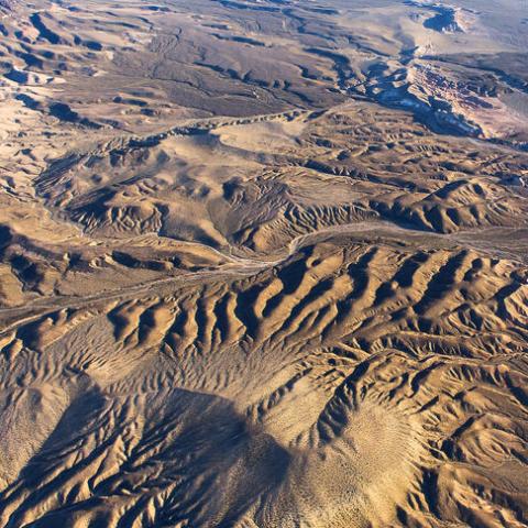 An aerial view of Arizona landscape